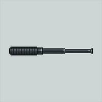 Pixel art illustration Police Baton. Pixelated Baton. Security Police Baton pixelated for the pixel art game and icon for website and video game. old school retro. vector