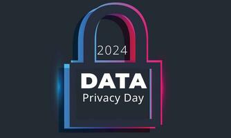 Data privacy day. background, banner, card, poster, template. Vector illustration.
