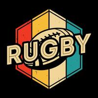 Funny Rugby Player Coach Vintage Rugby Player T-shirt Design vector