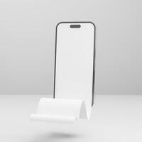 Long scroll smartphone screen, use for design presentation mockup photo