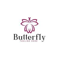 Butterfly logo design vector template, Butterfly logo vector suitable for Beauty brand