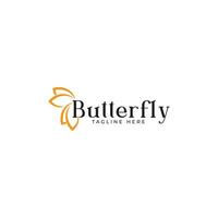 Butterfly logo design vector template, Butterfly logo vector suitable for Beauty brand