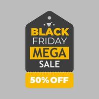 Flat black friday labels vector design