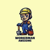 Illustration vector graphic of Worker, good for logo design