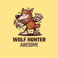 Wolf Hunter Logo vector