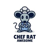 cocinero rata logo vector