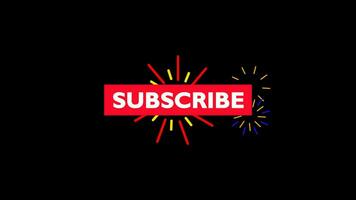 Animation lower third subscribe, Reminder and Like Button share with alpha channel, video footage motion graphic