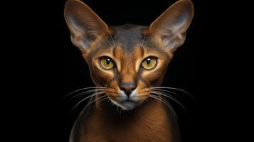 AI generated Abyssinian nature animal wallpaper background photo