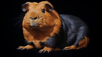 AI generated cute Abyssinian Guinea natura animal wallpaper background photo