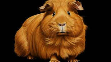 AI generated cute Abyssinian Guinea natura animal wallpaper background photo