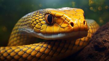 ai generado mariposa negro tipo de serpiente venenosa serpiente fondo de pantalla foto