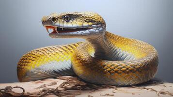 ai generado mariposa negro tipo de serpiente venenosa serpiente fondo de pantalla foto