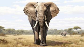 AI generated African Elephant photo