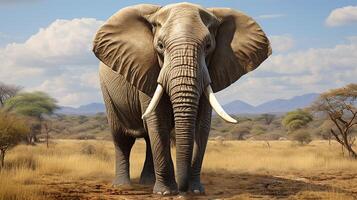 AI generated African Elephant photo