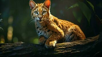 AI generated African Golden Cat photo