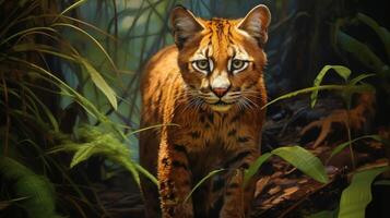 AI generated African Golden Cat photo