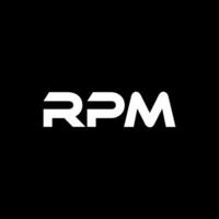 rpm letra logo diseño, inspiración para un único identidad. moderno elegancia y creativo diseño. filigrana tu éxito con el sorprendentes esta logo. vector