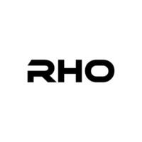 RHO Letter Logo Design, Inspiration for a Unique Identity. Modern Elegance and Creative Design. Watermark Your Success with the Striking this Logo. vector