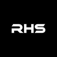 RHS Letter Logo Design, Inspiration for a Unique Identity. Modern Elegance and Creative Design. Watermark Your Success with the Striking this Logo. vector