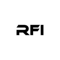 RFI Letter Logo Design, Inspiration for a Unique Identity. Modern Elegance and Creative Design. Watermark Your Success with the Striking this Logo. vector