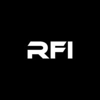 RFI Letter Logo Design, Inspiration for a Unique Identity. Modern Elegance and Creative Design. Watermark Your Success with the Striking this Logo. vector