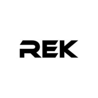 REK Letter Logo Design, Inspiration for a Unique Identity. Modern Elegance and Creative Design. Watermark Your Success with the Striking this Logo. vector