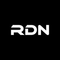 RDN Letter Logo Design, Inspiration for a Unique Identity. Modern Elegance and Creative Design. Watermark Your Success with the Striking this Logo. vector