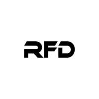 RFD Letter Logo Design, Inspiration for a Unique Identity. Modern Elegance and Creative Design. Watermark Your Success with the Striking this Logo. vector