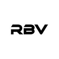 rbv letra logo diseño, inspiración para un único identidad. moderno elegancia y creativo diseño. filigrana tu éxito con el sorprendentes esta logo. vector