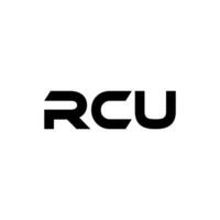 RCU Letter Logo Design, Inspiration for a Unique Identity. Modern Elegance and Creative Design. Watermark Your Success with the Striking this Logo. vector