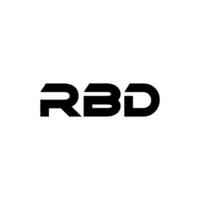 RBD Letter Logo Design, Inspiration for a Unique Identity. Modern Elegance and Creative Design. Watermark Your Success with the Striking this Logo. vector