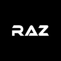 RAZ Letter Logo Design, Inspiration for a Unique Identity. Modern Elegance and Creative Design. Watermark Your Success with the Striking this Logo. vector