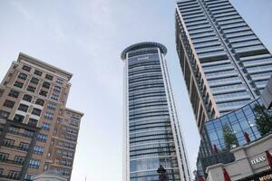 turkey istanbul 12 january 2022. Emmar shopping mall against blue sky photo