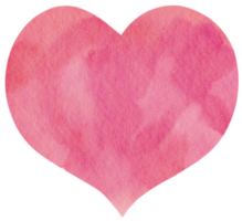 Aquarell Herz. Valentinstag Herz Hand Gemälde Stil png