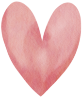 Watercolor Heart. Valentine Heart Hand Painting Style png