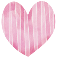 acuarela corazón. enamorado corazón mano pintura estilo png