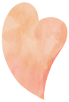 acuarela corazón. enamorado corazón mano pintura estilo png