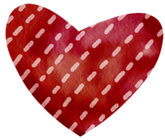 acquerello cuore. San Valentino cuore mano pittura stile png