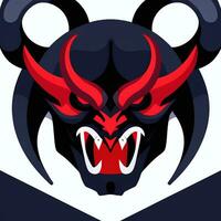 AI generated Demon Icon Avatar Gamer Clip Art Sticker Decoration Simple Background photo