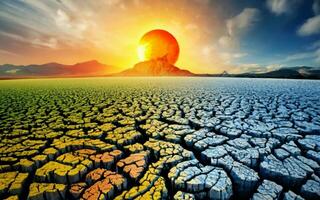 AI generated Planet at Peril The Critical State of Global Warming photo