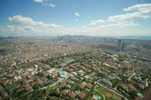 arial ver de Estanbul asiático lado urbano edificio bloques foto