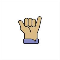 Finger icon stock vector illustration