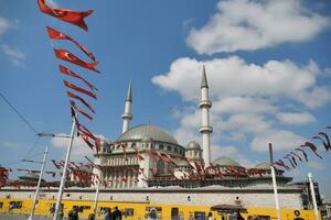 Turkey istanbul 24 june 2023. A mosque in the city of istanbul. Taksim mosque photo