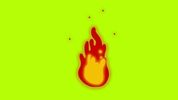Animation of a blazing fire effect. Perfect for cartoon videos, film elements, footage, advertising, web video