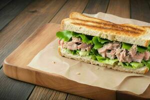 AI generated Tuna Salad Sandwich. Pro Photo