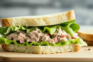 AI generated Tuna Salad Sandwich. Pro Photo