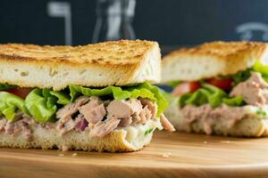 AI generated Tuna Salad Sandwich. Pro Photo