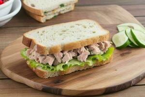 AI generated Tuna Salad Sandwich. Pro Photo