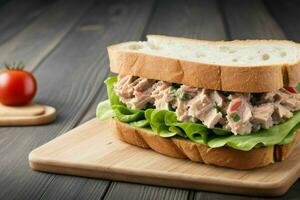 AI generated Tuna Salad Sandwich. Pro Photo