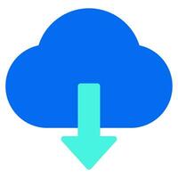 Cloud Download icon illustration vector